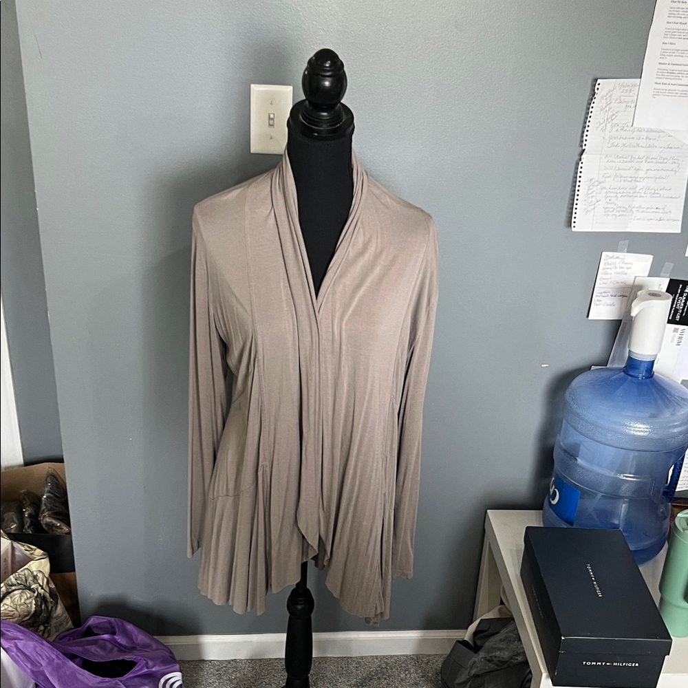INC International Concepts Taupe Women's Cardigan
